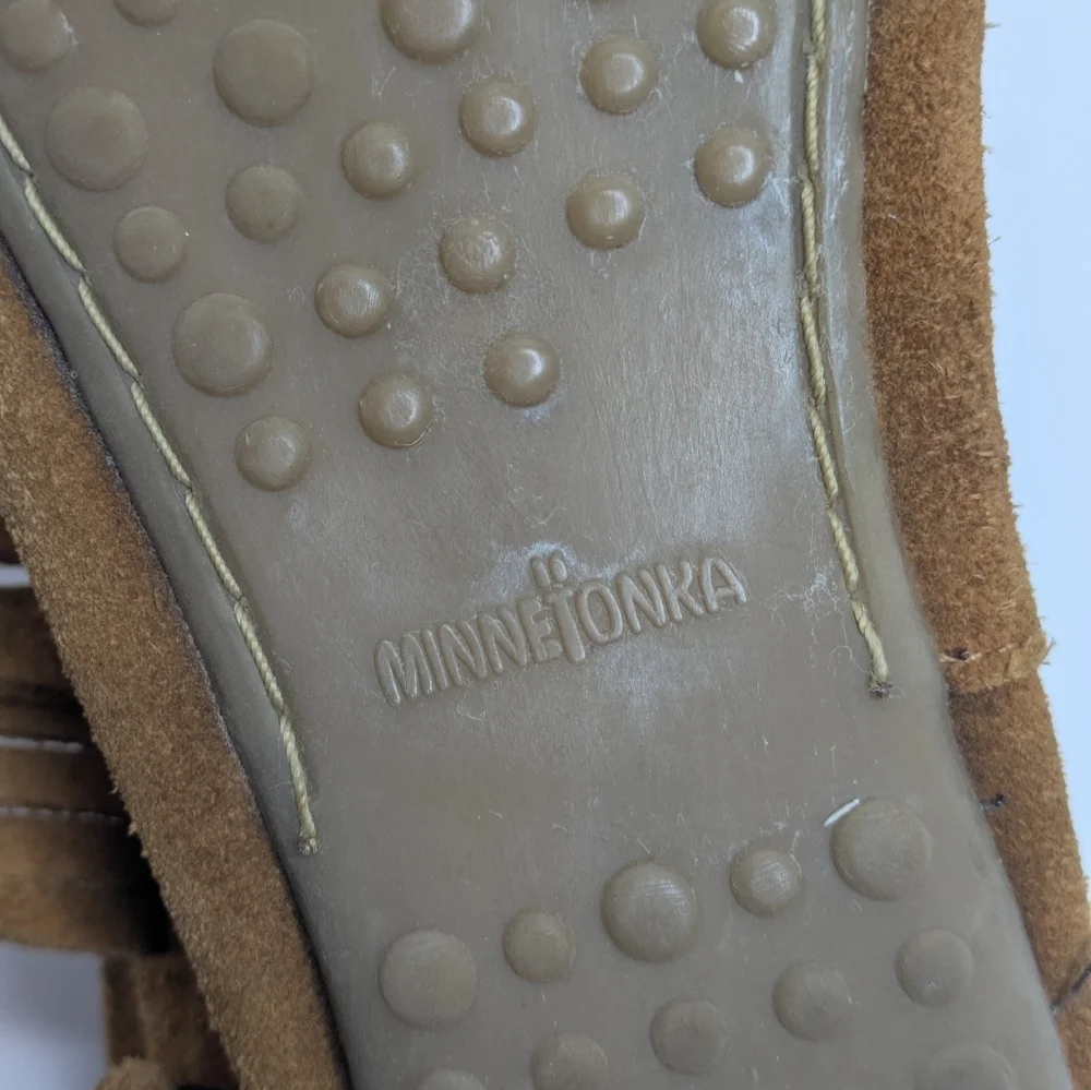 Minnetonka Leather Fringe Boots 13T